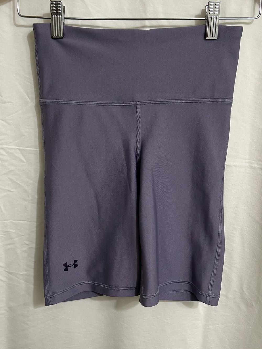 Under Armour Lavender High-Rise Compression Bike Shorts